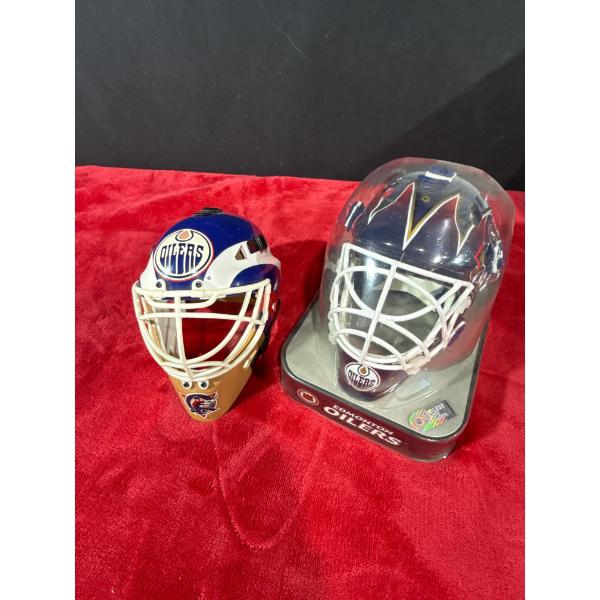 Oilers Masks, helmuts