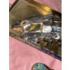 Image 4 : Enameled Brass Trinket Box w/ Jewelry Tray Gorgeous Abalone Coy Fish & more