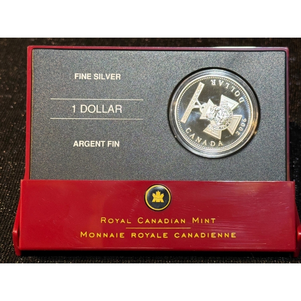 2006 $1 Victoria Cross Fine Silver Coin 25.175 Grams