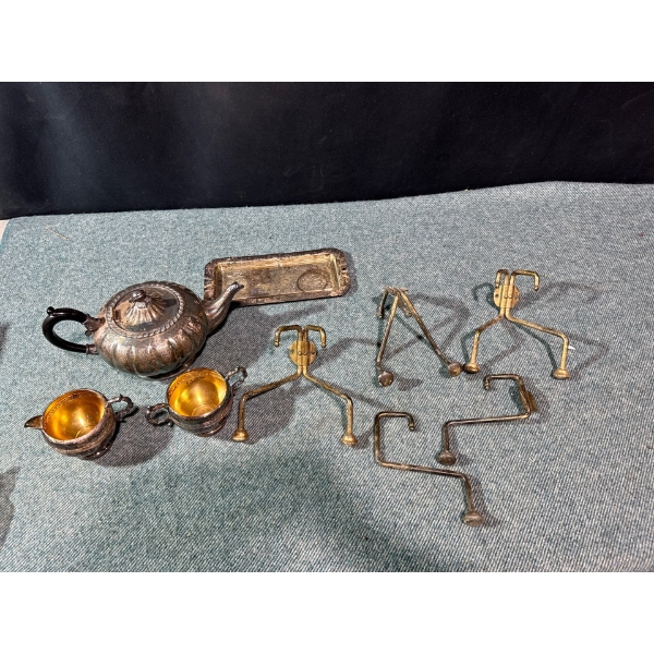 Brass Teapot & Copper Cups