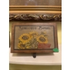 Image 2 : Welcome Sign 5"x24" and Antique Wooden Box Sunflower Brand