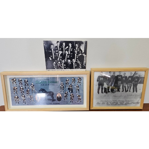 Black Horse Hockey Team 1930s Framed Hockey Memorabilia