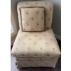 Image 5 : Upholstered Armless Slipper Accent Chair w/Tropical Pattern 29x34x36"tall