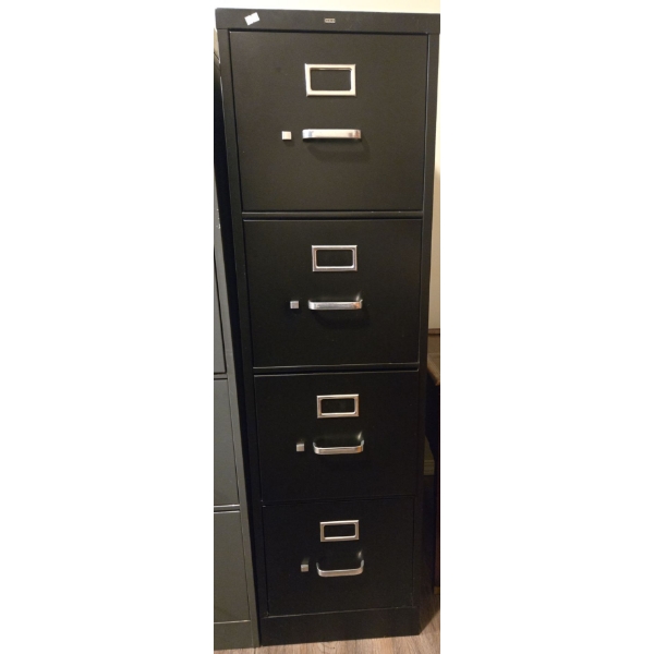 Hon Filing Cabinet Black, As Is  - 14W, 27D, 51T 