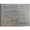 Image 2 : Collectible Vintage Stock Certificate For The Consolidated Patent Kamptulicon , Blaptic Company 1843