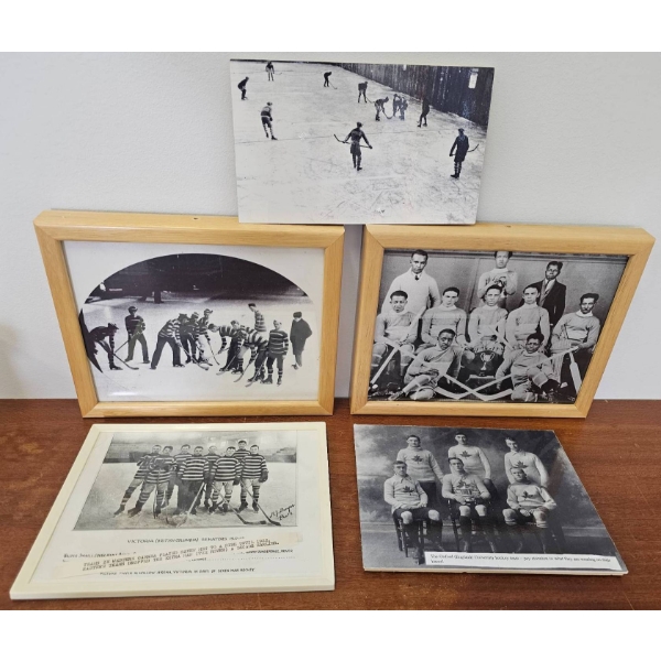 Antique Ice Hockey Team Photographs