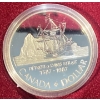 Image 2 : 1987 John Davis's Exploration Canadian Proof Silver Dollar 
