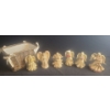 Basket 10 W, 8 D, 7 T and Collection of Resin Angels: Tallest- 6 T 