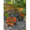 Image 1 : Metal Garden Bench In Summer - Currently Under Snow