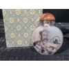 Image 4 : Artist: Zhang Qing Yao "Farmer" Wang Xisan Ji School Reverse Painting Snuff Bottle