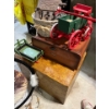 Image 3 :  Number of vintage items, including a vintage bread, box a little horse drawn, winter sleigh and bas