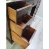Image 2 : Wooden desk with drawers/ metal pull handles- 41W, 30T, 22D