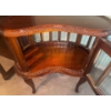 Image 5 : Vintage Regency Style Mahogany Kidney Shaped Mini Bar w/ Removable Tray 29x15x30