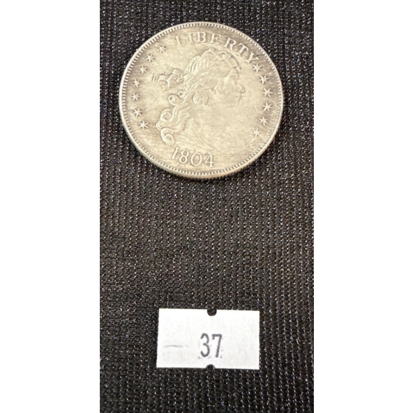 1804 United States Silver Half Dollar Coin