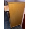 Image 4 : Mid Century Modern Four Drawered Tallboy Solid Wood Dresser  36"w x 20"d x 51" tall