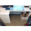 Image 1 : Trendy White Desk And Office Chair  40" x 23" x 35" tall