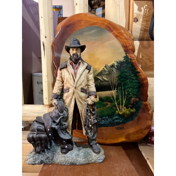 Cowboy art, and cowboy statue19”
