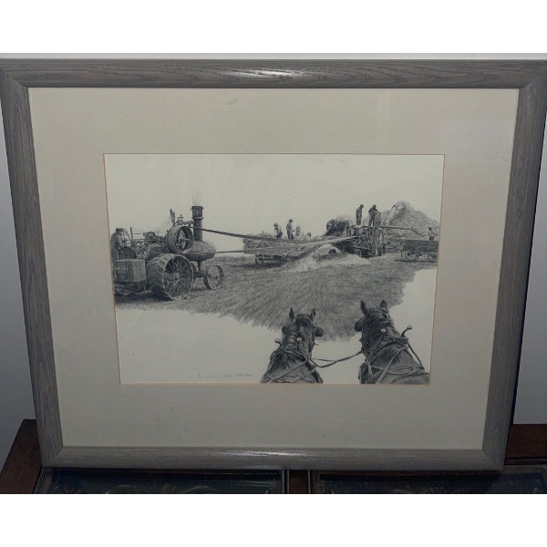 Art Print - Agricultural Greyscale Image 14L