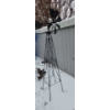 Image 4 : Architectural Metal Wind Tower 72 T (Some Surface Rust and 1 Blade Loose) and Other Metal Decor