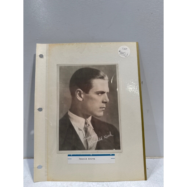 Donald Keith Autograph