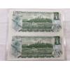 Image 5 : 3 uncut 1:2 Canadian 1973 $1.00 Bills Prefix: BAX BFK