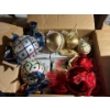Image 2 : amazing collection of vintage Christmas items pair an apple front door, wreath, glass Christmas bulb