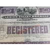 Image 2 : Vintage Financial Document Known As A Lehigh Valley Railroad Company General Consolidated Mortgage.