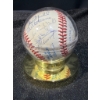 Image 1 : Autographed Baseball with Multiple Signatures in Display Case