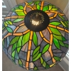 Image 6 : Stunning Tiffany Style Floor Lamp - Bronze Base - Very Heavy 19x65