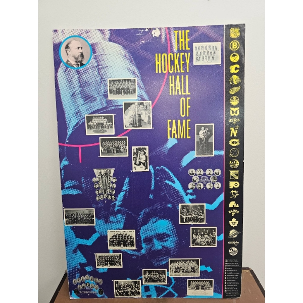 The Hockey Hall of Fame Poster with Historical Imagery, 22 x 33 Inches