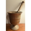 Image 2 : Solid Brass Mortar & Pestle 6"Tall