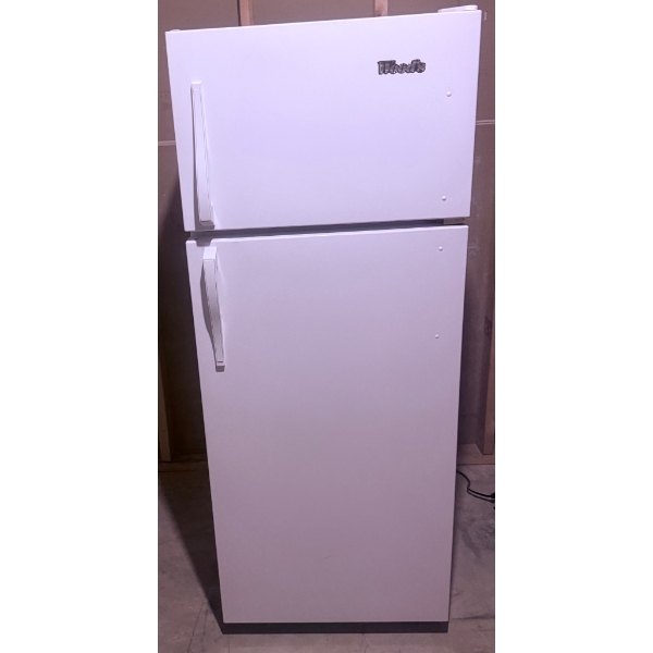 Woods Two-Door Refrigerator and Freezer, Model RI274WCF, White