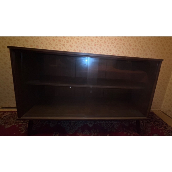 Wooden Display Unit w/ Glass Sliding Doors - 48W, 31T 
