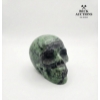 Image 3 : Ruby Zoisite Crystal Skull Hand Carved Gemstone Fine Art Sculpture Reiki Healing Stone Statue 3 IN T
