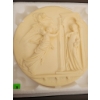 Image 1 : 1985 Alberto Santangela 'The Annunciation' Alabaster Plaque, Studio Dante di Volterra