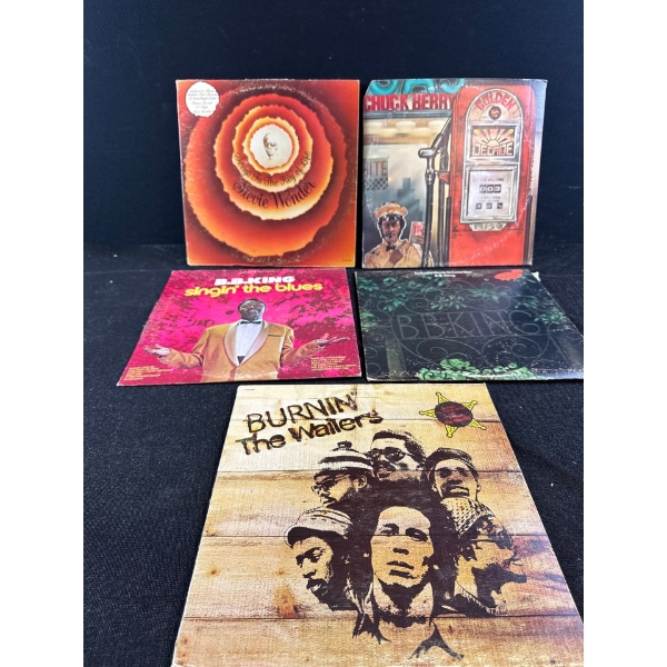 Records Including BB King, Stevie Wonder, Chuck Barry and The Wailers