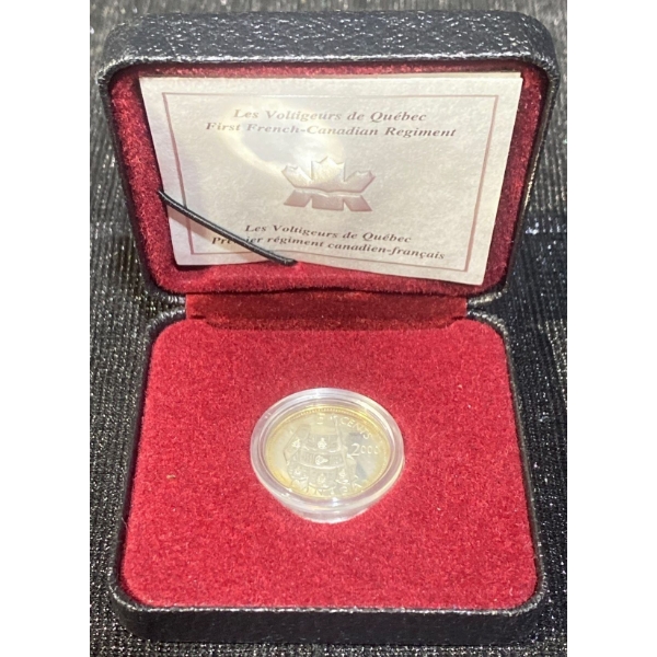  2000  Les Voltigeurs de Québec Canadian 5-Cent Coin 92.5% Silver 3.95 Grams