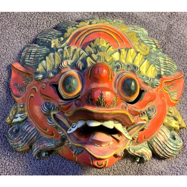 Hand Carved Burmese Mask 10T