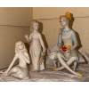 Image 1 : Cybis Figurines: Sitting 4 T, Holding Doll 4.5 T, Holding Apple 8 T