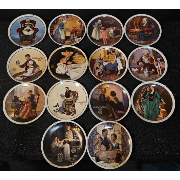 Norman Rockwell Collector Plates with Certificates of Authenticity