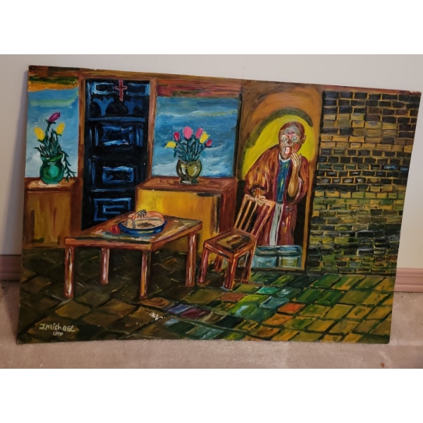 j. Micheals Oil on Board Art 24x17