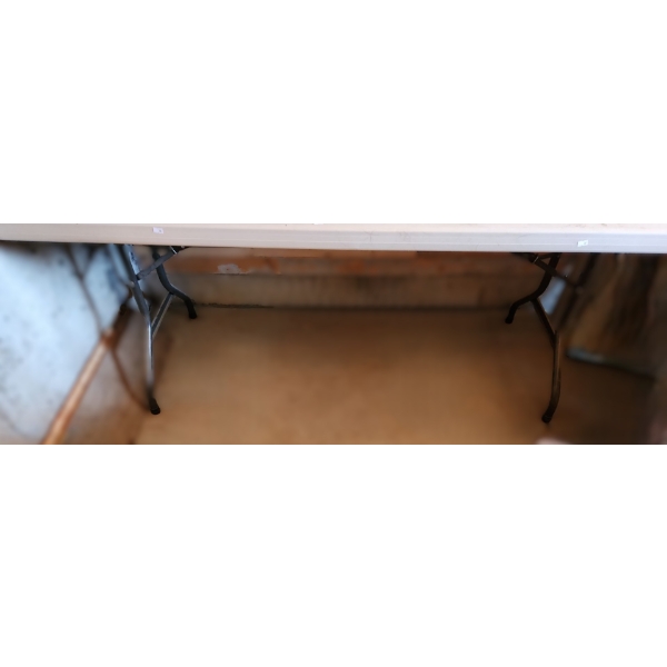 Folding Resin Utility Garage Table w/ Metal Legs 70 W, 30 D, 29 T 