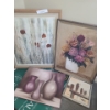Image 1 : Selection of Wall Art, Poppies 25 w 29 h