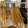 Image 2 : Vintage Garment Rack Wooden Hangers w/ Ladies Spring/Summer Attire Size M-L