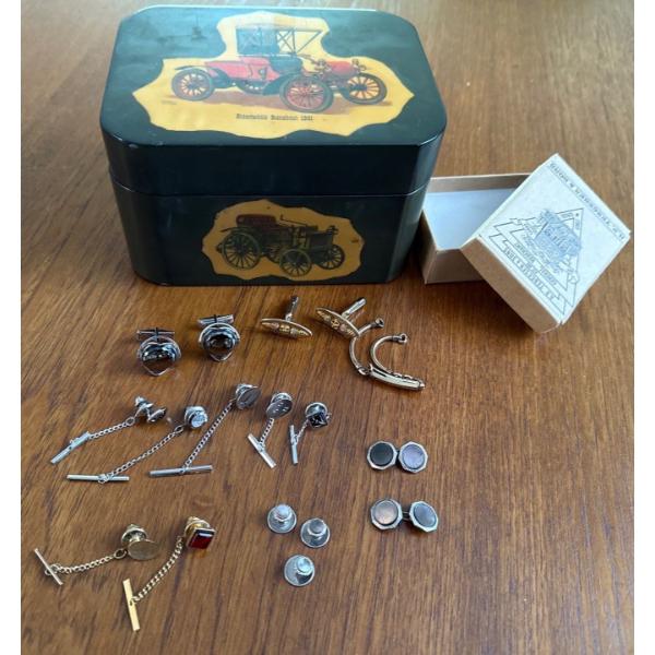 Cufflink & More Men's Accessories Incl. 14K Stamped Piece, and Sterling 