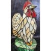 Image 6 : Stained Glass Rooster Lamp, Storage Basket, Frame, and Lighthouse Ceramic Piece