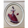 Image 2 : Pair of Vintage, Framed Needlepoint Artworks, Flamenco Dancer and Matador