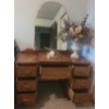 Image 2 : Vintage Wooden Vanity Plus Decorative Items - 44W, 21D, 62T 