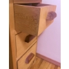 Image 3 : Twin Wood Bed Frame With Turned Details and Matching Wood Desk With Drawers