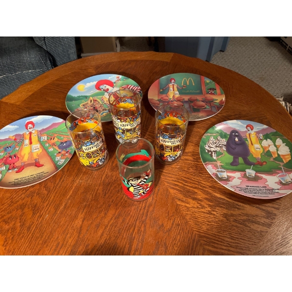 Early 70s McDonald’s plates and collector cups